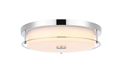 Elegant Lighting Kolson 1 Light Flush Mount D16 Inch H4 Inch LED 24 Watt 3CCT in Chrome Model: LD304F16C