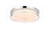 Elegant Lighting Kolson 1 Light Flush Mount D16 Inch H4 Inch LED 24 Watt 3CCT in Chrome Model: LD304F16C