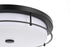 Elegant Lighting Kolson 1 Light Flush Mount D20 Inch H4 Inch LED 24 Watt 3CCT in Black Model: LD304F20BK