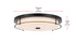 Elegant Lighting Kolson 1 Light Flush Mount D20 Inch H4 Inch LED 24 Watt 3CCT in Black Model: LD304F20BK