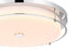 Elegant Lighting Kolson 1 Light Flush Mount D20 Inch H4 Inch LED 24 Watt 3CCT in Chrome Model: LD304F20C