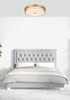 Elegant Lighting Kolson 1 Light Flush Mount D20 Inch H4 Inch LED 24 Watt 3CCT in Satin Gold Model: LD304F20SG