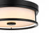 Elegant Lighting Kolson Flush Mount D12 Inch H4 Inch LED 18 Watt 3CCT in Black Model: LD305F12BK