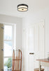 Elegant Lighting Kolson Flush Mount D12 Inch H4 Inch LED 18 Watt 3CCT in Black Model: LD305F12BK