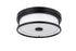 Elegant Lighting Kolson Flush Mount D12 Inch H4 Inch LED 18 Watt 3CCT in Black Model: LD305F12BK