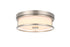 Elegant Lighting Kolson Flush Mount D12 Inch H4 Inch LED 18 Watt 3CCT in Polished Nickel Model: LD305F12PN