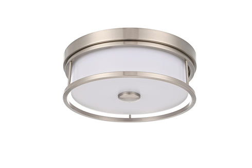 Elegant Lighting Kolson Flush Mount D12 Inch H4 Inch LED 18 Watt 3CCT in Polished Nickel Model: LD305F12PN