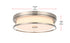 Elegant Lighting Kolson Flush Mount D16 Inch H4 Inch LED 24 Watt 3CCT in Polished Nickel Model: LD305F16PN