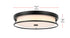 Elegant Lighting Kolson Flush Mount D20 Inch H4 Inch LED 30 Watt 3CCT in Black Model: LD305F20BK
