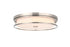 Elegant Lighting Kolson Flush Mount D20 Inch H4 Inch LED 30 Watt 3CCT in Polished Nickel Model: LD305F20PN
