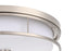 Elegant Lighting Kolson Flush Mount D20 Inch H4 Inch LED 30 Watt 3CCT in Polished Nickel Model: LD305F20PN