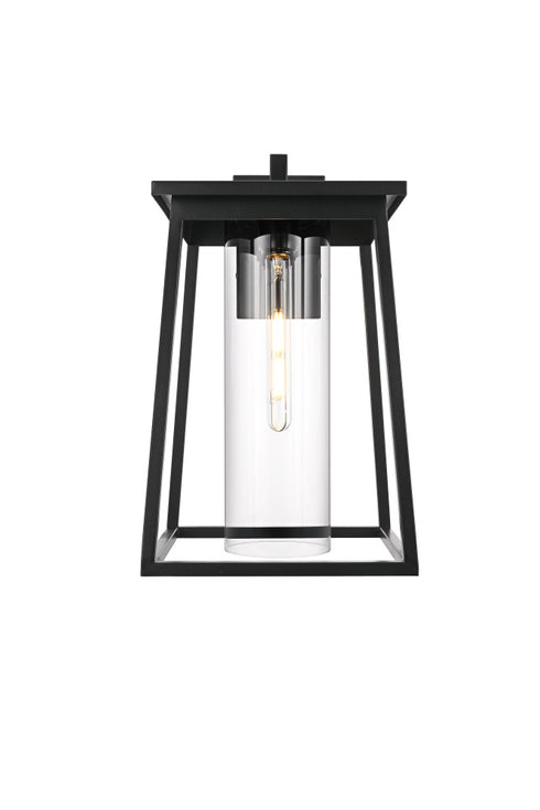 Elegant Lighting Lambert 1 Light Wall sconce W11 Inch E11.5 Inch H18 Inch L1 in Black (1Box) Model: OD346W18BK