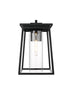 Elegant Lighting Lambert 1 Light Wall sconce W11 Inch E11.5 Inch H18 Inch L1 in Black (1Box) Model: OD346W18BK