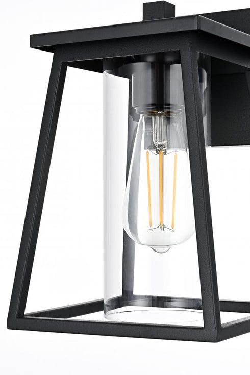 Elegant Lighting Lambert 7 inch Outdoor Pendant in Black Model: OD346W11BK