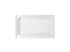 Elegant Lighting Laredo 48x32 Inch Single Threshold Shower Tray Center Drain in Glossy White Model: STY01-C4832