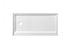 Elegant Lighting Laredo 48x32 Inch Single Threshold Shower Tray Center Drain in Glossy White Model: STY01-C4832
