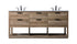 Elegant Lighting Larkin 72 Inch Double Bathroom Vanity in Natural Oak Model: VF19272DNT