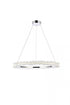 Elegant Lighting Laurel LED 34 inch in Chrome pendant Model: 3506D34C