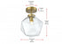 Elegant Lighting Lawrence 10 inch Flush Mount Clear Shade in Satin Gold in Satin Gold and Clear Finish Model: LD2346SG