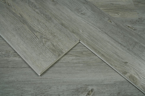Elegant Lighting Legacy Luxury Vinyl Flooring 7 x 48 x 5.5mm 12 mil in Ash Grey in Ash Gray Finish Model: LVFGRY03-7-5.5-V2