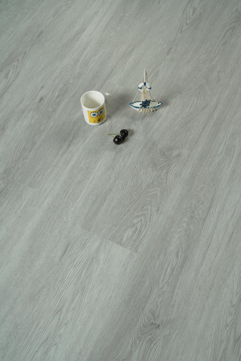 Elegant Lighting Legacy Luxury Vinyl Flooring 7 x 48 x 5.5mm 12 mil in Pearl Grey in Pearl Gray Finish Model: LVFGRY04-7-5.5-V2