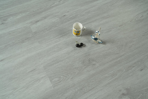 Elegant Lighting Legacy Luxury Vinyl Flooring 7 x 48 x 5.5mm 12 mil in Pearl Grey in Pearl Gray Finish Model: LVFGRY04-7-5.5-V2