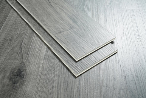 Elegant Lighting Legacy Luxury Vinyl Flooring 7 x 48 x 5.5mm 12 mil in Shadow oak Grey in Shadow Oak Gray Finish Model: LVFGRY20-7-5.5-V2