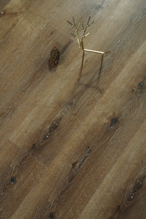 Elegant Lighting Legacy Luxury Vinyl Flooring 7 x 48 x 7mm 20 mil in Hickory Oak Model: LVFOAK05-7-7-V2