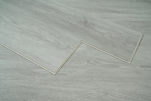 Elegant Lighting Legacy Luxury Vinyl Flooring 7 x 48 x 7mm 20 mil in Pearl Grey in Pearl Gray Finish Model: LVFGRY04-7-7-V2