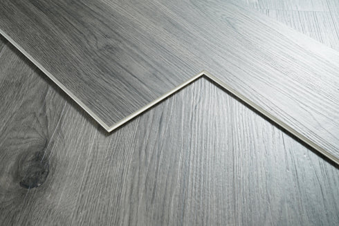 Elegant Lighting Legacy Luxury Vinyl Flooring 7 x 48 x 7mm 20 mil in Shadow oak Grey in Shadow Oak Gray Finish Model: LVFGRY20-7-7-V2