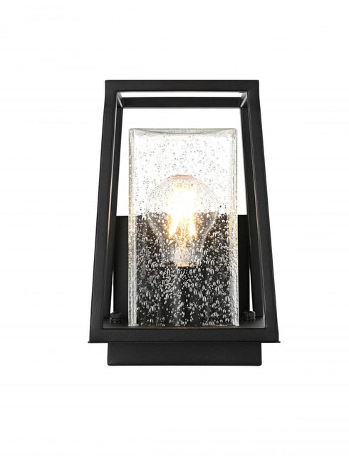 Elegant Lighting Lehigh 7 inch Outdoor Pendant in Black Model: OD359W10BK