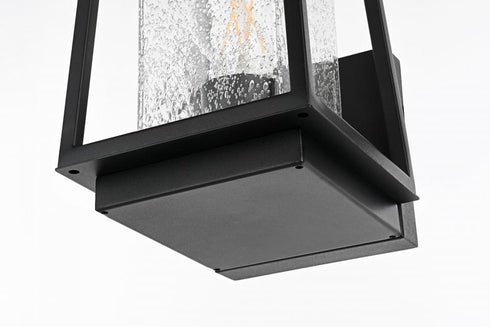 Elegant Lighting Lehigh 7 inch Outdoor Pendant in Black Model: OD359W10BK