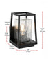 Elegant Lighting Lehigh 7 inch Outdoor Pendant in Black Model: OD359W10BK