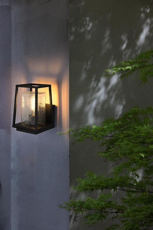 Elegant Lighting Lehigh 7 inch Outdoor Pendant in Black Model: OD359W11BK