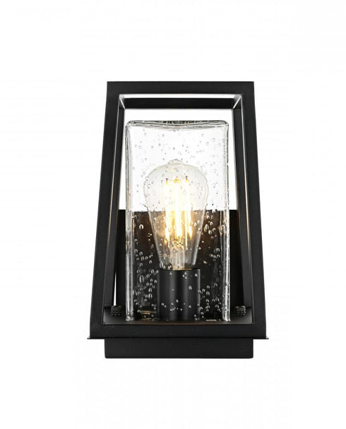 Elegant Lighting Lehigh 7 inch Outdoor Pendant in Black Model: OD359W11BK