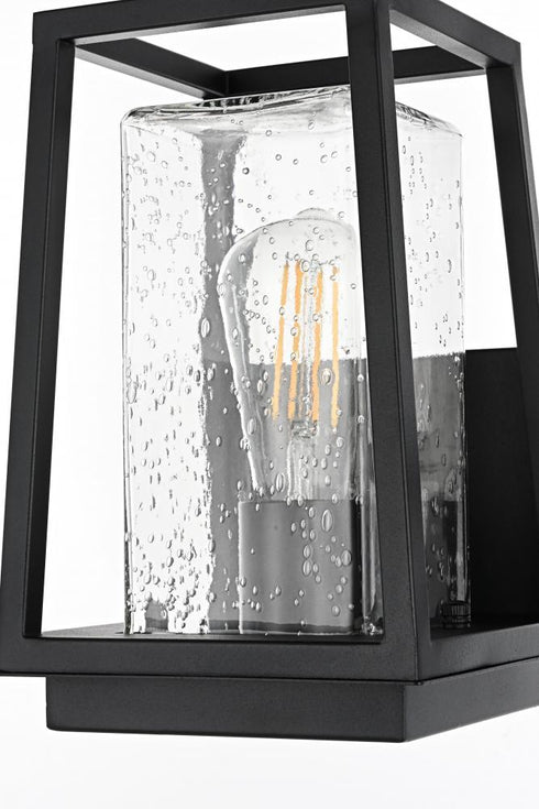 Elegant Lighting Lehigh 7 inch Outdoor Pendant in Black Model: OD359W11BK