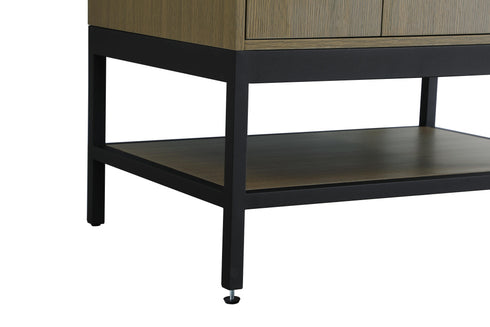 Elegant Lighting Lennox Vanity Cabinet 2Dr 24 Inch x22 Inch x34 Inch in Chestnut Brown Model: VF60724MCB