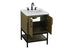 Elegant Lighting Lennox Vanity Cabinet 2Dr 24 Inch x22 Inch x34 Inch in Chestnut Brown Model: VF60724MCB