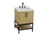 Elegant Lighting Lennox Vanity Cabinet 2Dr 24 Inch x22 Inch x34 Inch in Honey Brown Model: VF60724MHB