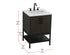 Elegant Lighting Lennox Vanity Cabinet 2Dr 24 Inch x22 Inch x34 Inch in Mocha Brown Model: VF60724MMB