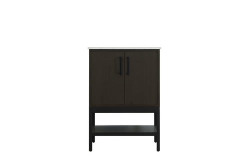 Elegant Lighting Lennox Vanity Cabinet 2Dr 24 Inch x22 Inch x34 Inch in Mocha Brown Model: VF60724MMB