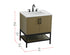 Elegant Lighting Lennox Vanity Cabinet 2Dr 30 Inch x22 Inch x34 Inch in Chestnut Brown Model: VF60730MCB