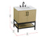 Elegant Lighting Lennox Vanity Cabinet 2Dr 30 Inch x22 Inch x34 Inch in Honey Brown Model: VF60730MHB