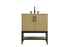 Elegant Lighting Lennox Vanity Cabinet 2Dr 30 Inch x22 Inch x34 Inch in Honey Brown Model: VF60730MHB