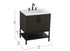 Elegant Lighting Lennox Vanity Cabinet 2Dr 30 Inch x22 Inch x34 Inch in Mocha Brown Model: VF60730MMB