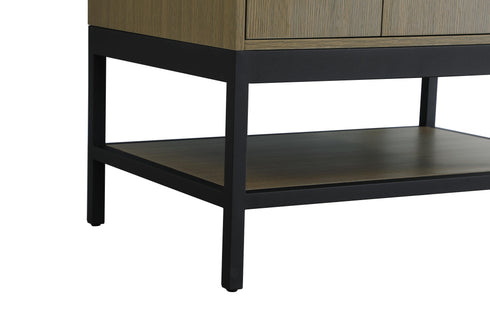 Elegant Lighting Lennox Vanity Cabinet 2Dr2Dw 32 Inch x22 Inch x34 Inch in Chestnut Brown Model: VF60732MCB