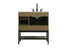 Elegant Lighting Lennox Vanity Cabinet 2Dr2Dw 32 Inch x22 Inch x34 Inch in Chestnut Brown Model: VF60732MCB