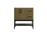 Elegant Lighting Lennox Vanity Cabinet 2Dr2Dw 32 Inch x22 Inch x34 Inch in Chestnut Brown Model: VF60732MCB