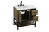 Elegant Lighting Lennox Vanity Cabinet 2Dr2Dw 32 Inch x22 Inch x34 Inch in Chestnut Brown Model: VF60732MCB