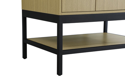 Elegant Lighting Lennox Vanity Cabinet 2Dr2Dw 32 Inch x22 Inch x34 Inch in Honey Brown Model: VF60732MHB